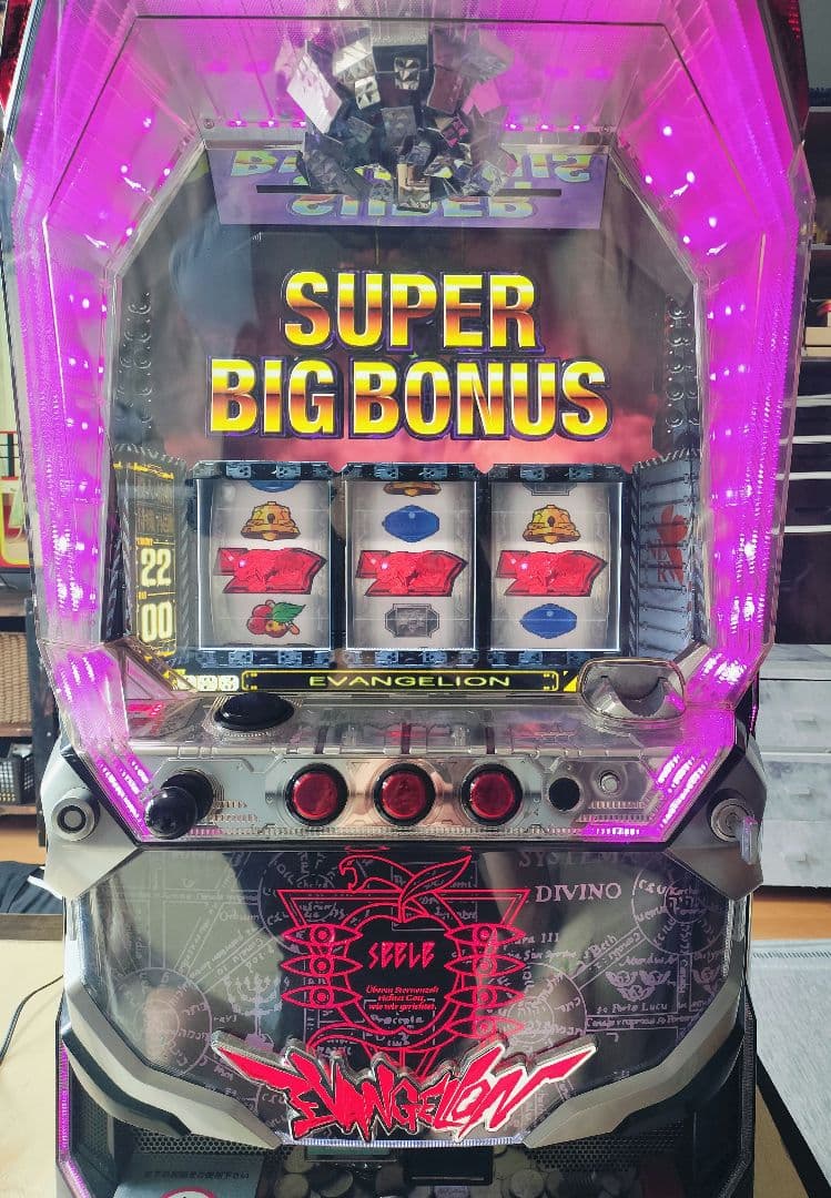 レア パチスロ 実機 エヴァンゲリヲン〜決意の刻〜 送料込　すぐ遊べるセット
