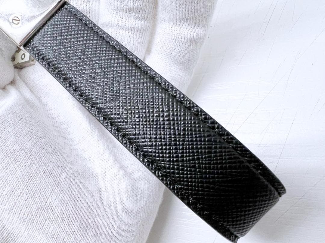 美品　PRADA　プラダ　サフィアーノ　ロボット　キーリング　キーホルダー