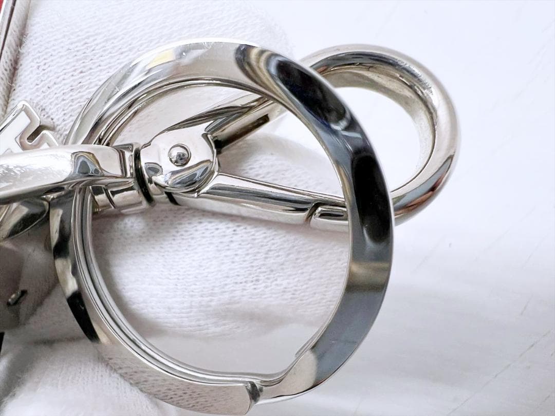 美品　PRADA　プラダ　サフィアーノ　ロボット　キーリング　キーホルダー