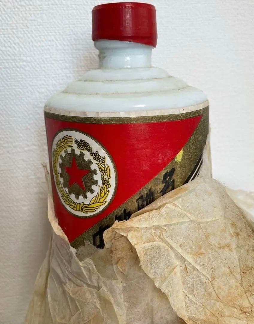 超稀少! 貴州茅台酒1987年 五星麦 マオタイ酒54度 正規品 重さ1025g