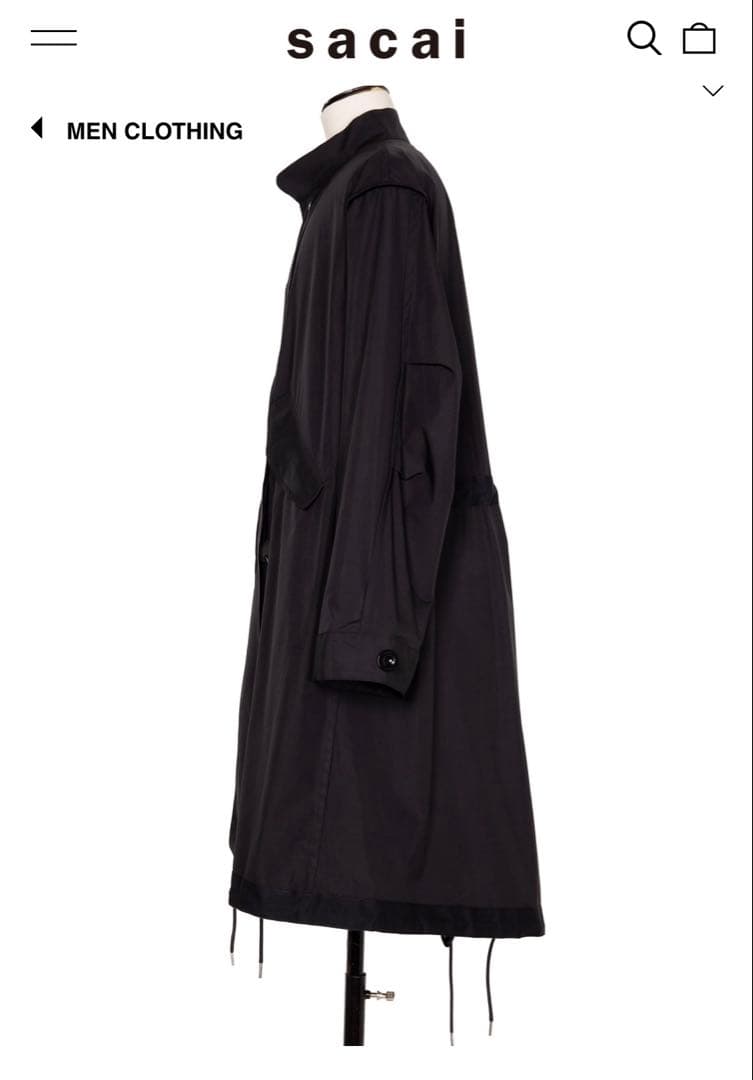 ジャケット・アウター Sacai Thomas Maison Cotton Poplin Coat