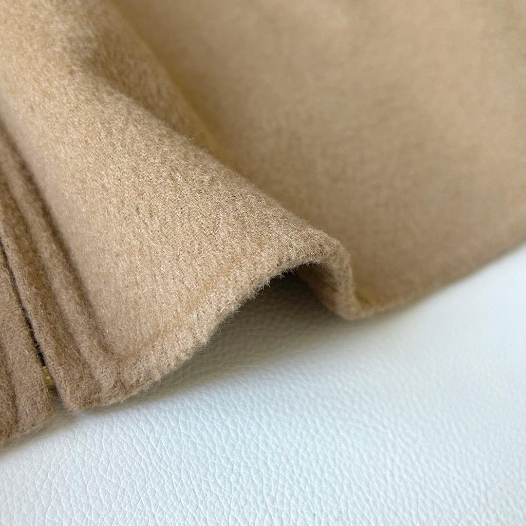 3043y美品 23区 24年 ライトリバーショートコート ベージュ ケープ風