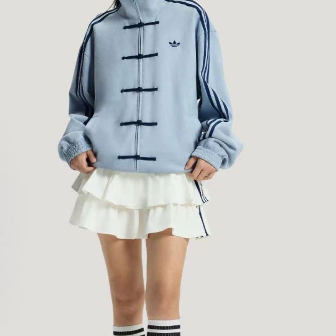 adidasアディダス 中国限定 蛇年トラックジャケット　ライドブルーMサイズ