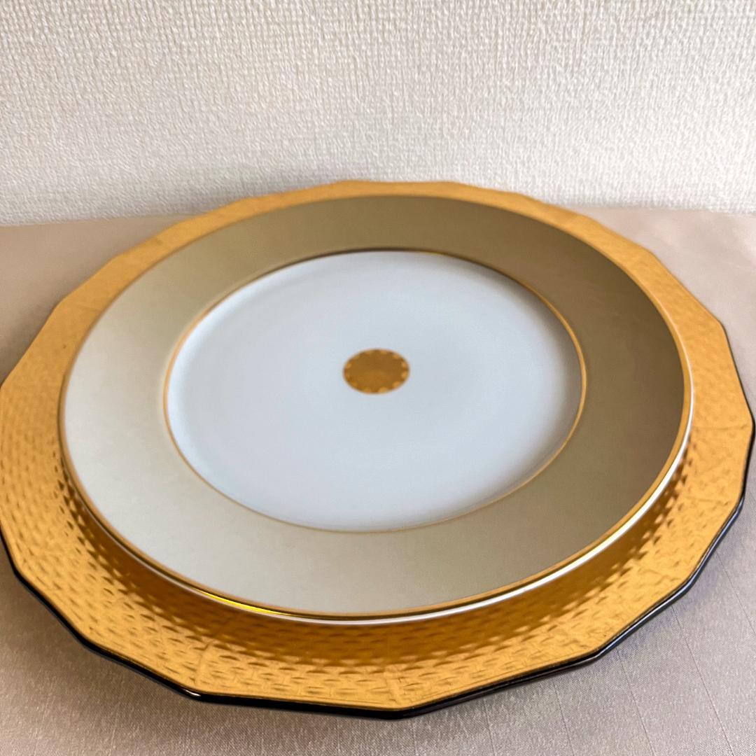 ★新品未使用 ★フランス製シャビーシックなディナープレート 4枚