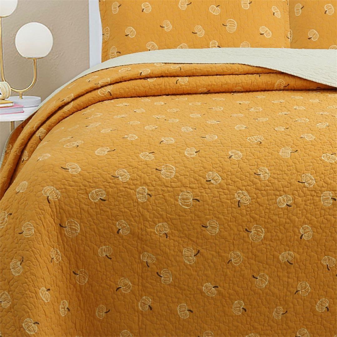 キルトベッドカバー3点セット綿マルチカバー キルティング 221