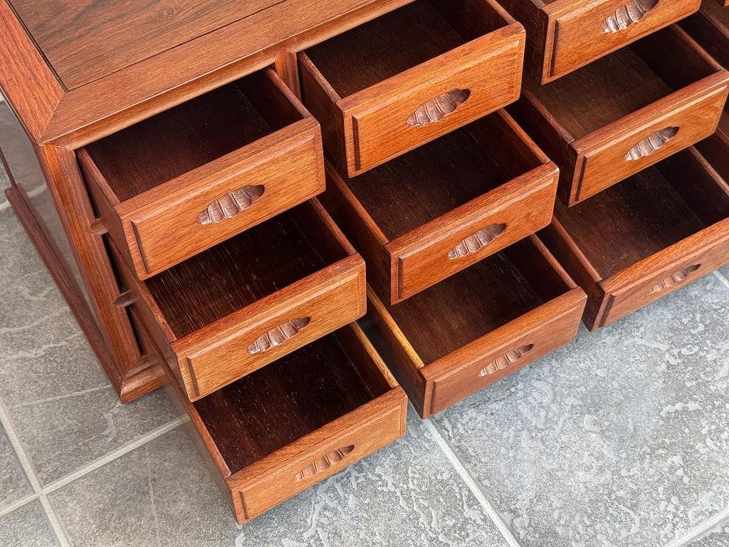 花梨　唐木　薬箪笥　小箪笥　ミニチェスト　小引出し　高級家具