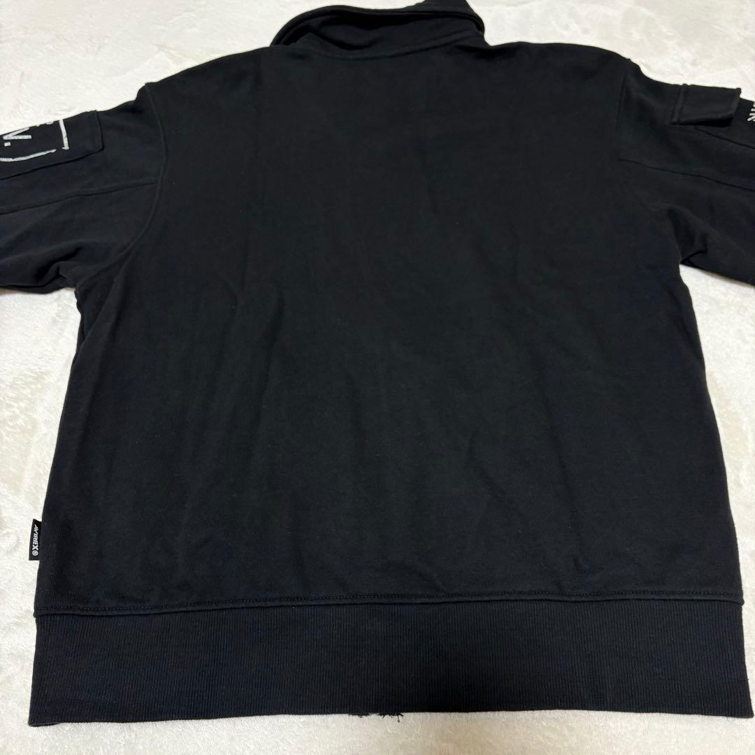 り*ま様 AVIREX　ジップアップ　スウェット　黒