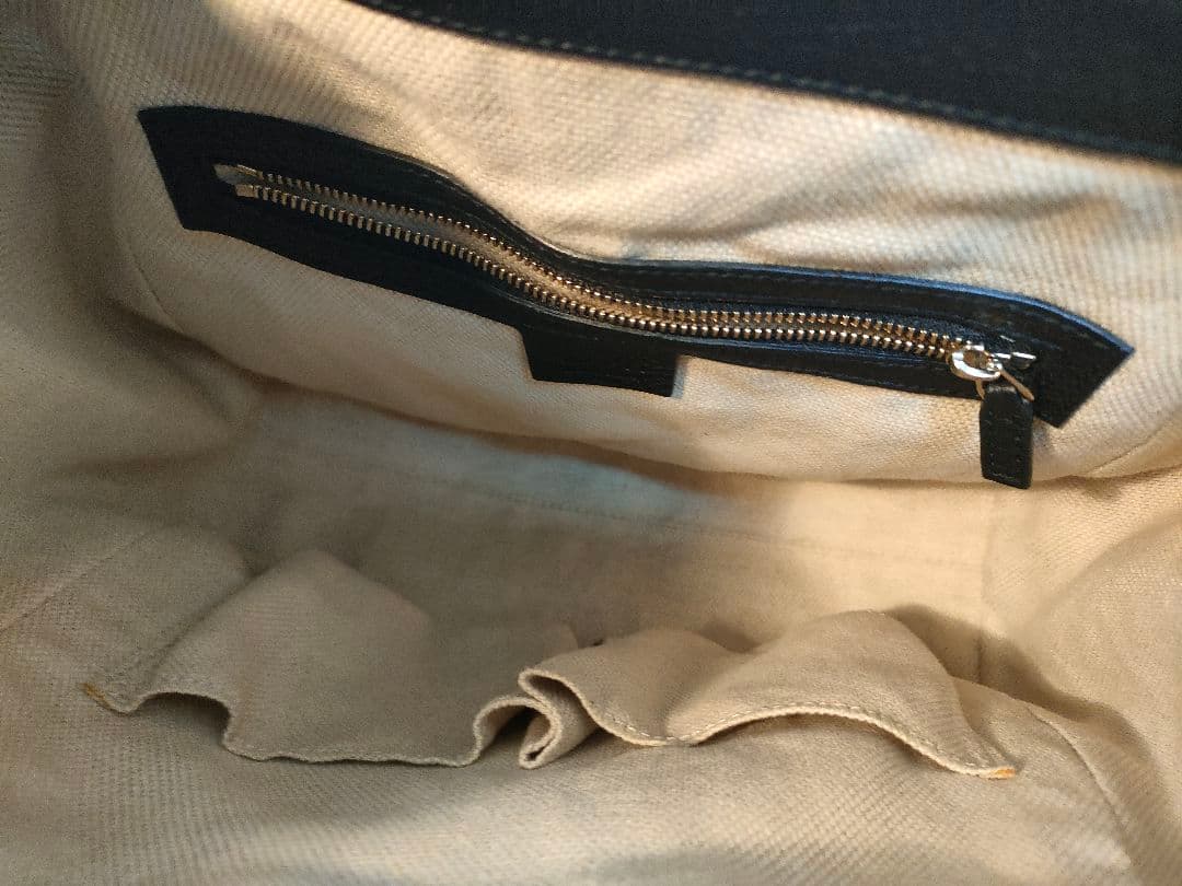 GUCCI SOHOソーホー ブラックレザーショルダー2wayバッグ 保存袋付