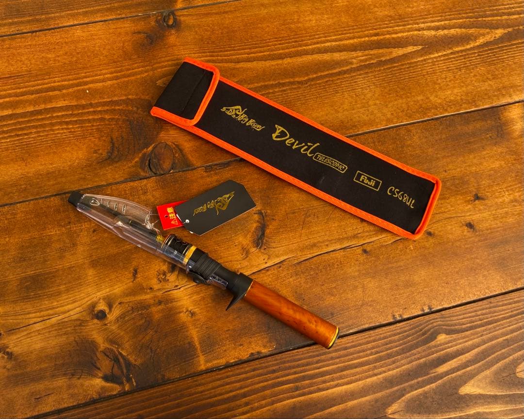 トラウトロッド　ウッドグリップ　5ft6inch ベイトテレスコロッド　渓流釣り