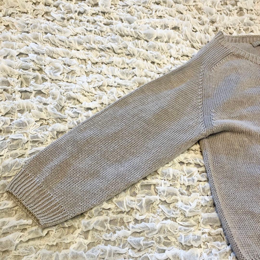 MARGARET HOWELL マーガレットハウエル長袖リネン100%カーディガ