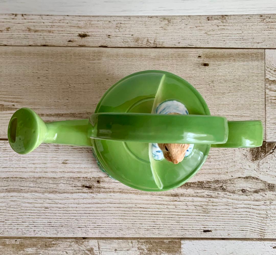 ピーターラビットじょうろ ティーポッド型オルゴール シュミット社製