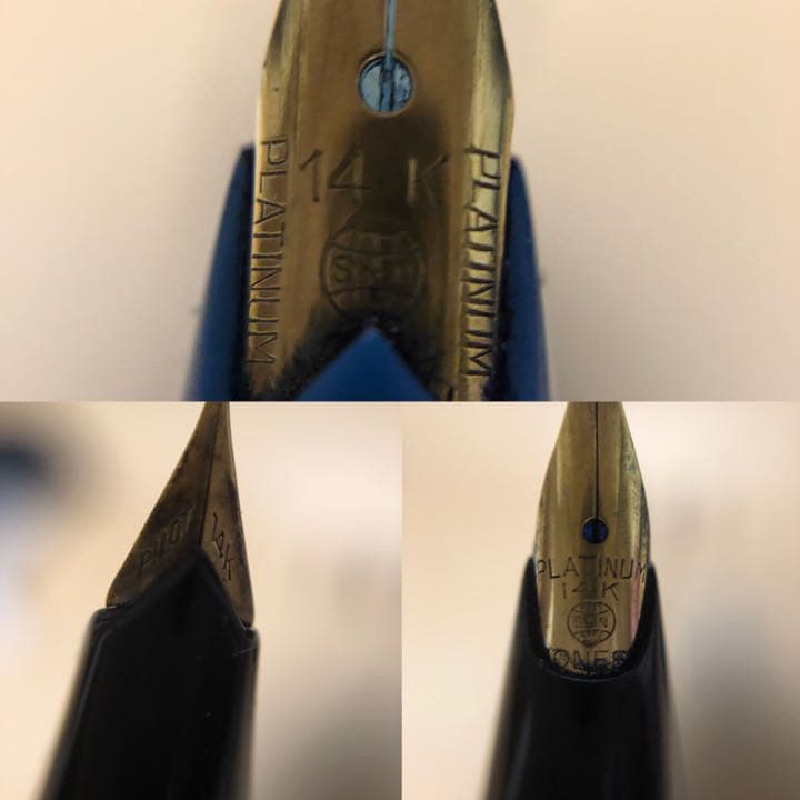 万年筆 3本セット プラチナ パイロット 14K 14金