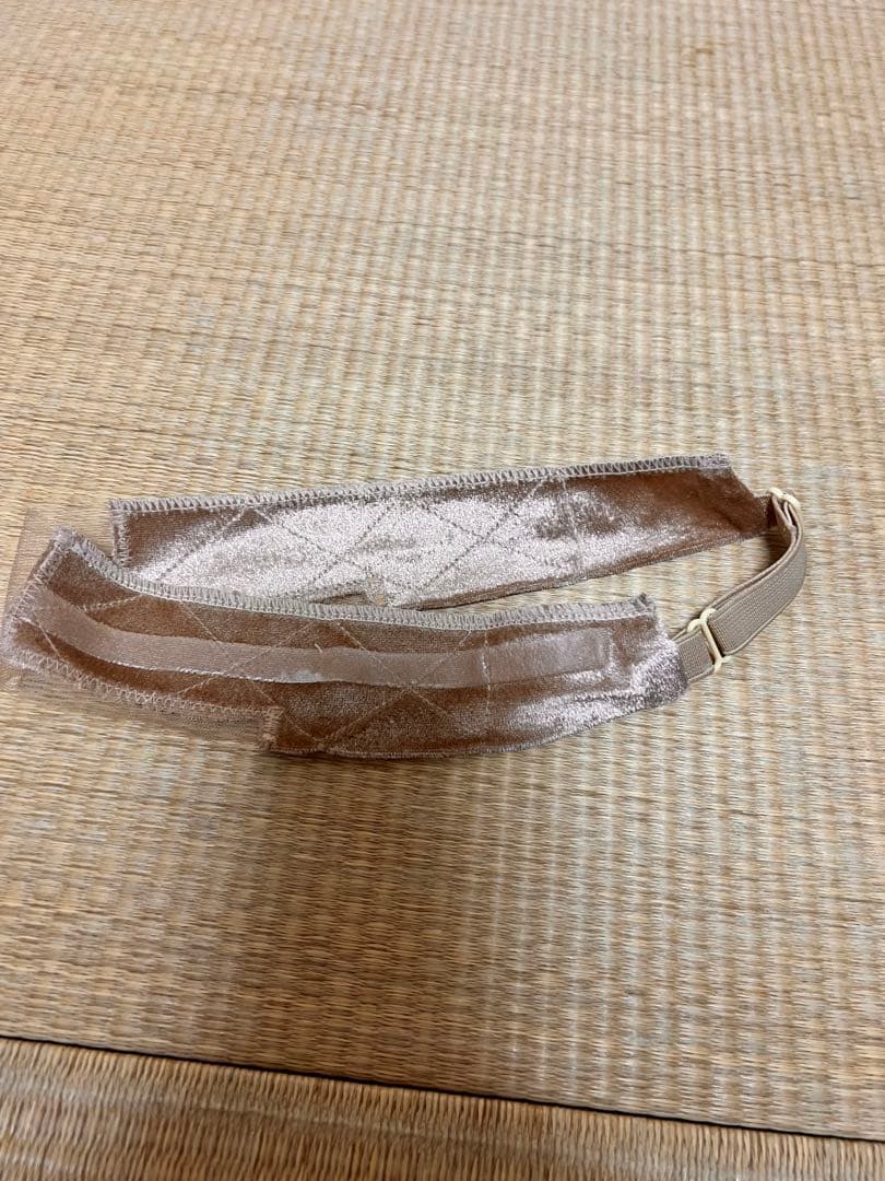 百合子ウィッグ人毛100%・ズレないバンド、絶壁サポートパッド　3点セット