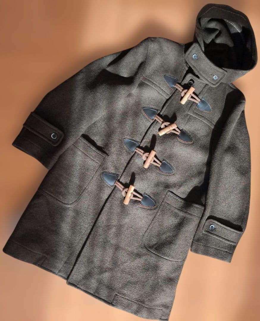 Wrangler （ラングラー）ダッフルコート フード付き ダークグレーM