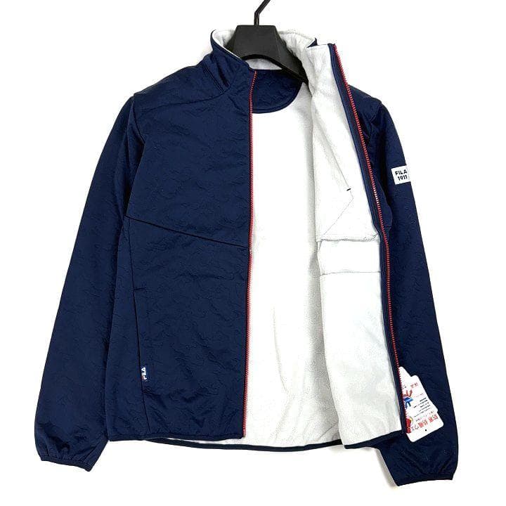 新品 フィラ ゴルフ 上下セット 高周波キルト ３層ボンディング カモ柄 M