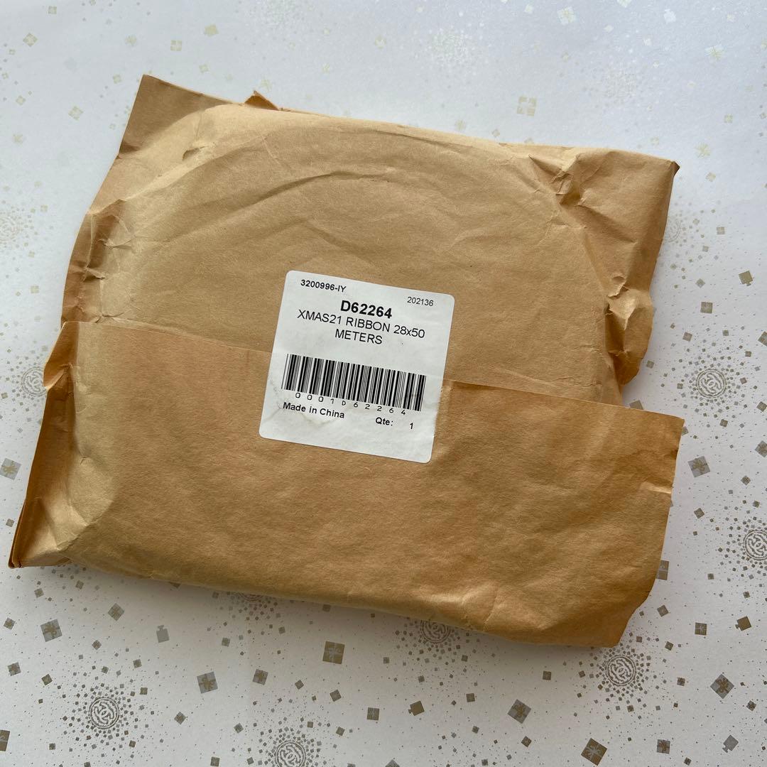 正規品　ルイヴィトン 2021年ホリデー限定　ラッピング　リボン　レッド　50m