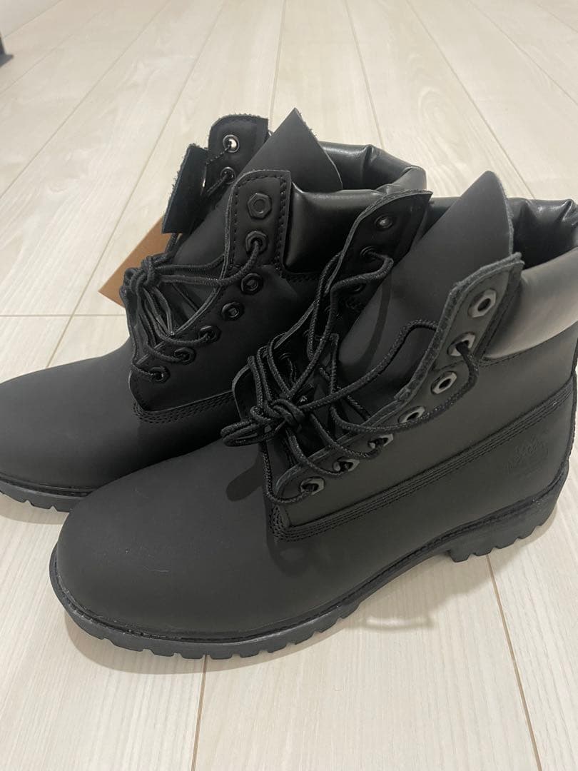 れ*い様 Timberland ブラックブーツ　 今日の20時にオークションに変