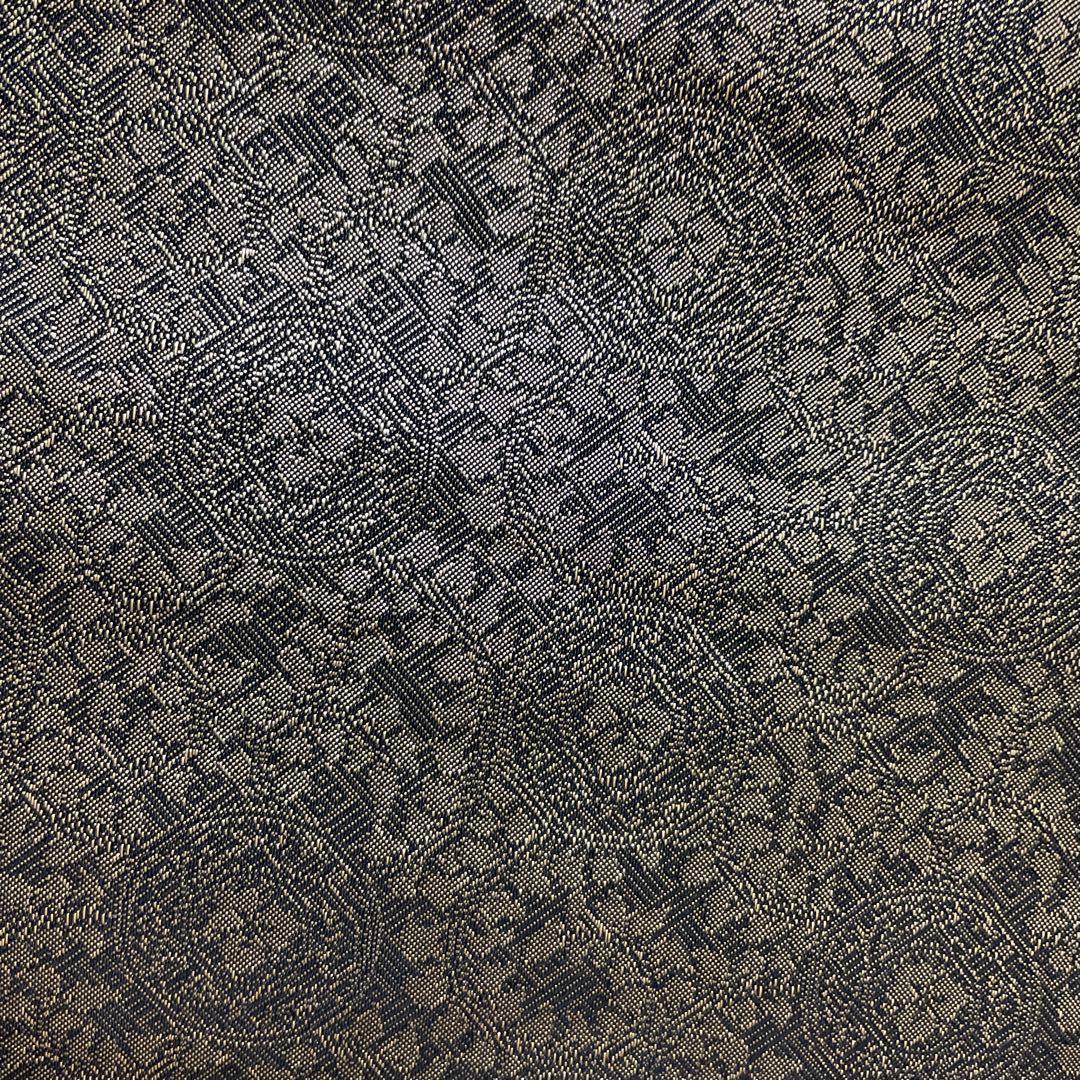 全通袋帯　華やか 袋帯 全通柄 正絹 リバーシブル 金糸