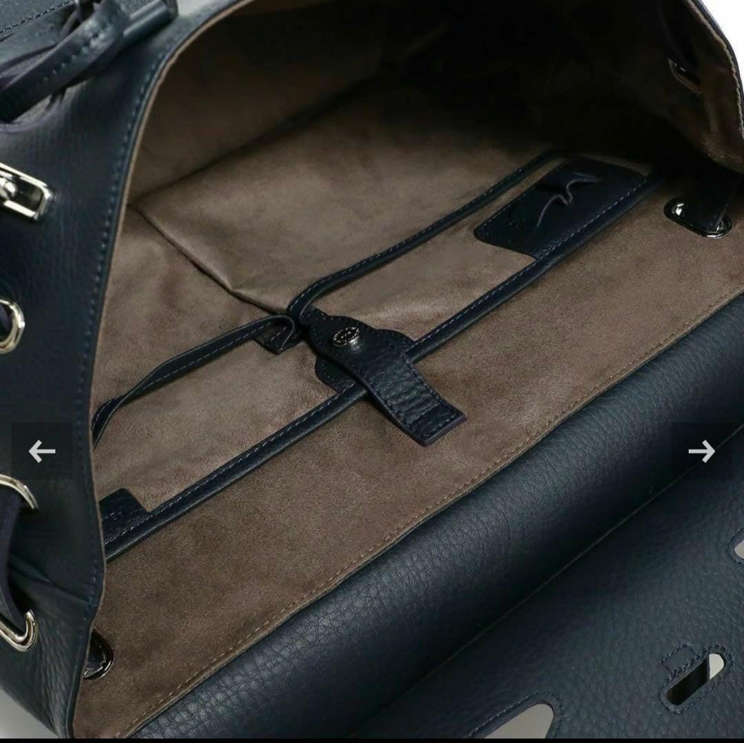 【極美品】 ペッレモルビダ フラップボストン メイデンヴォヤージュ ネイビーM