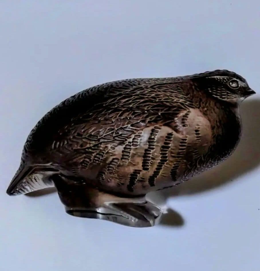 ルネ　ラリック　R LALIQUE　ウズラ　置物　オブジェ　クリスタル