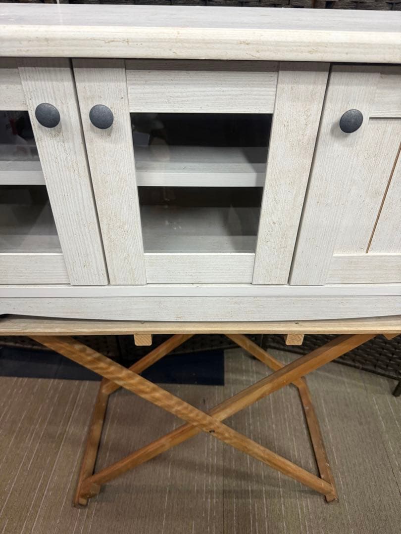 【洗浄消毒作業済】ニトリ　ローボード　リズバレー　SLM90 WH テレビボード