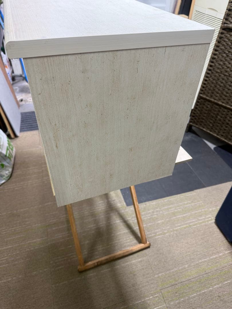 【洗浄消毒作業済】ニトリ　ローボード　リズバレー　SLM90 WH テレビボード