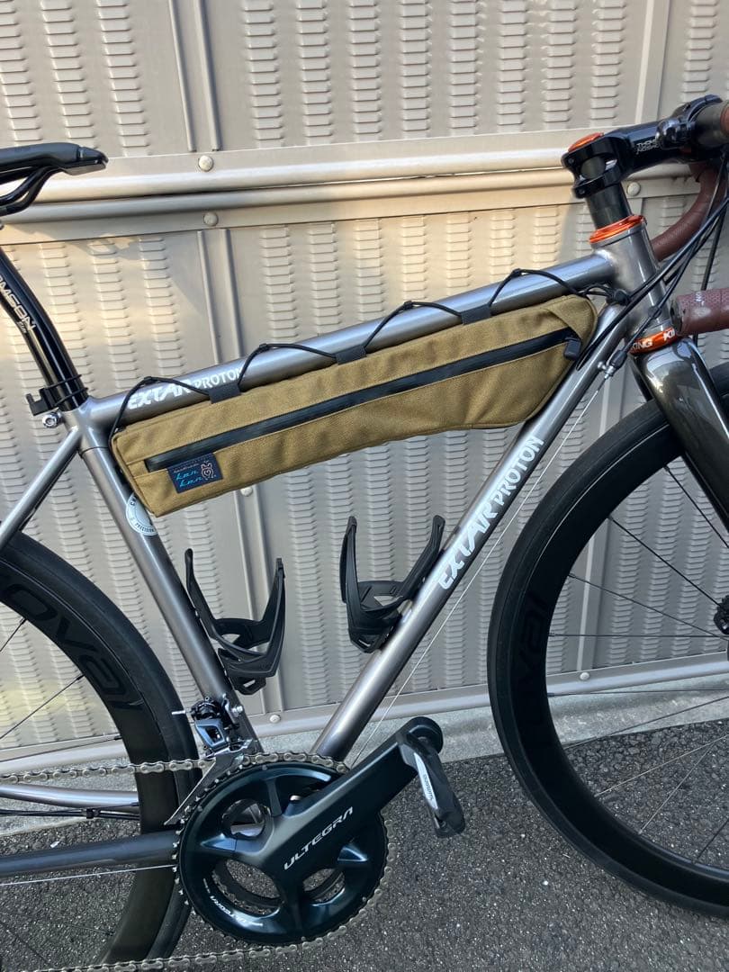 ハンドメイドフレームバッグ　コーデュラ1000 グレー　46cm