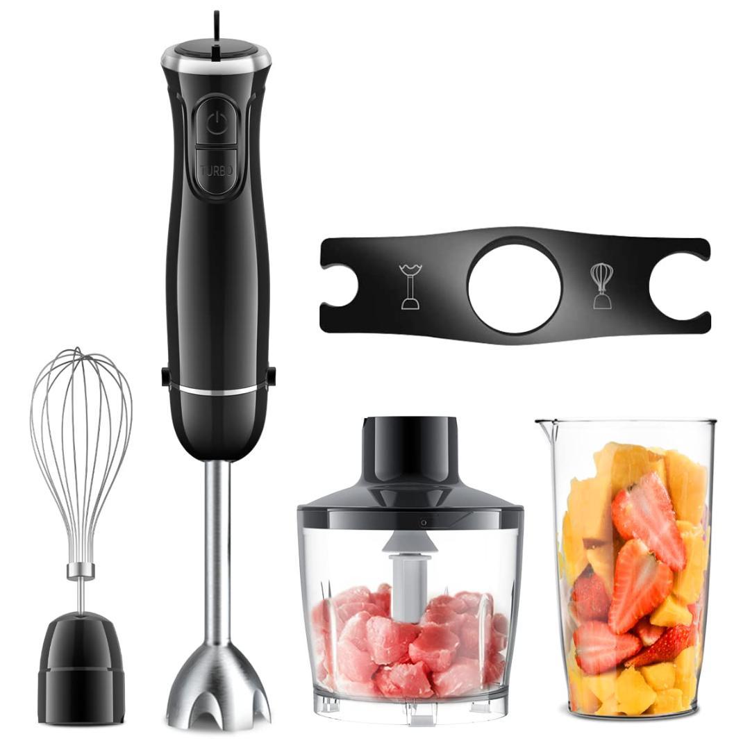 ミキサー 飛び散り防止設計 1台5役コスパ最高 ハンドブレンダー