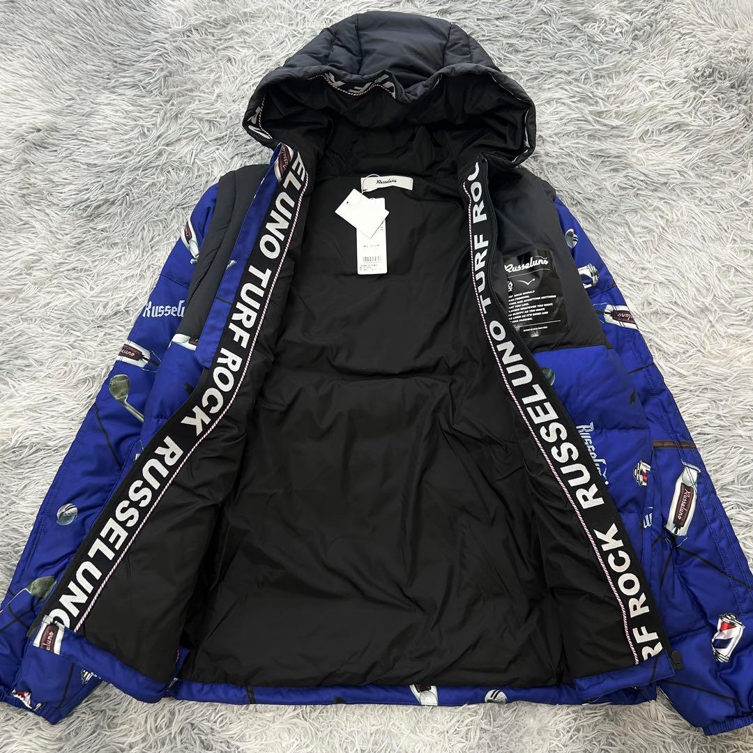 新品　ラッセルノ　ダウンジャケット　ベスト　ブルー　ルチャ　サイズ5