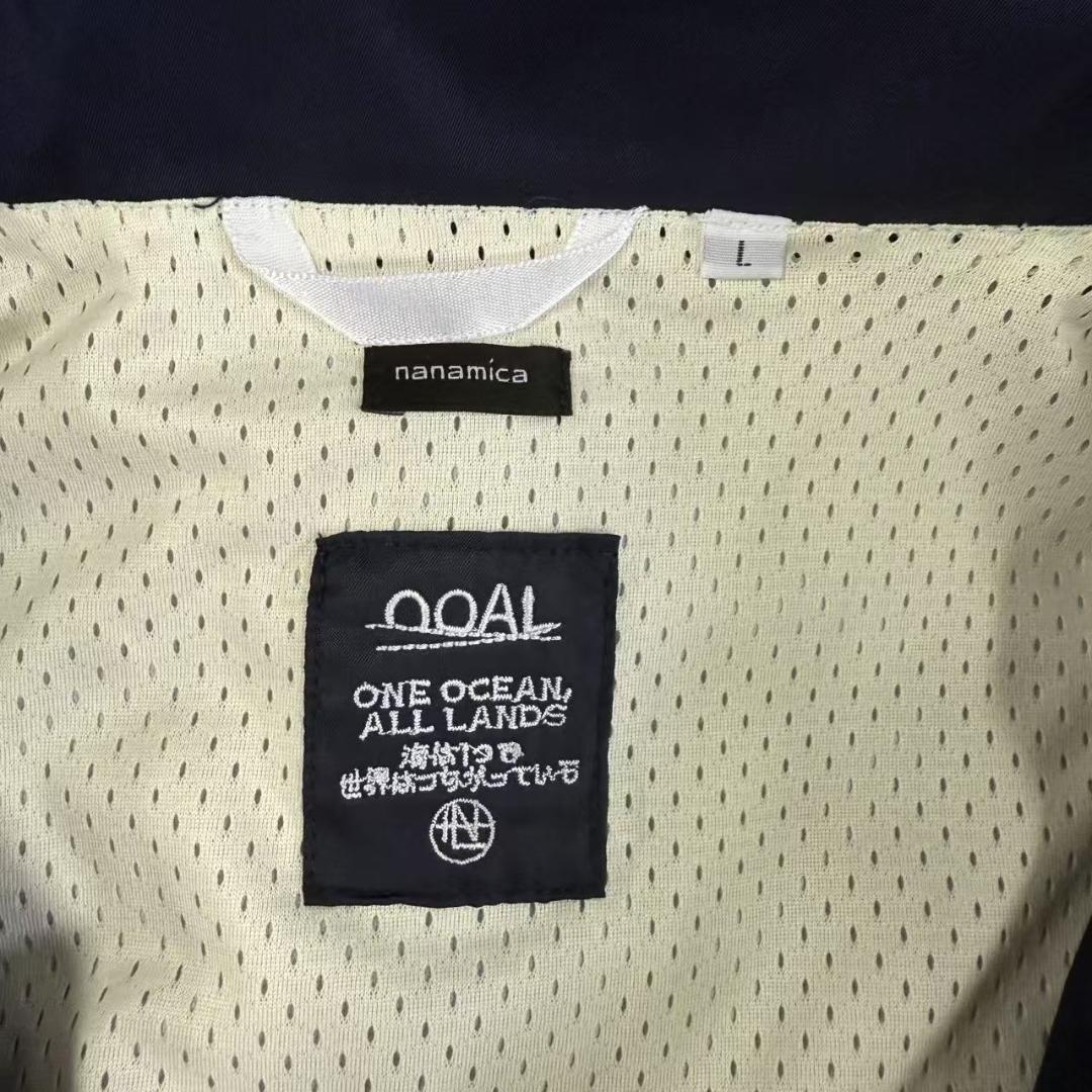 nanamica GORE-TEX 防水 コーチジャケット ネイビー L