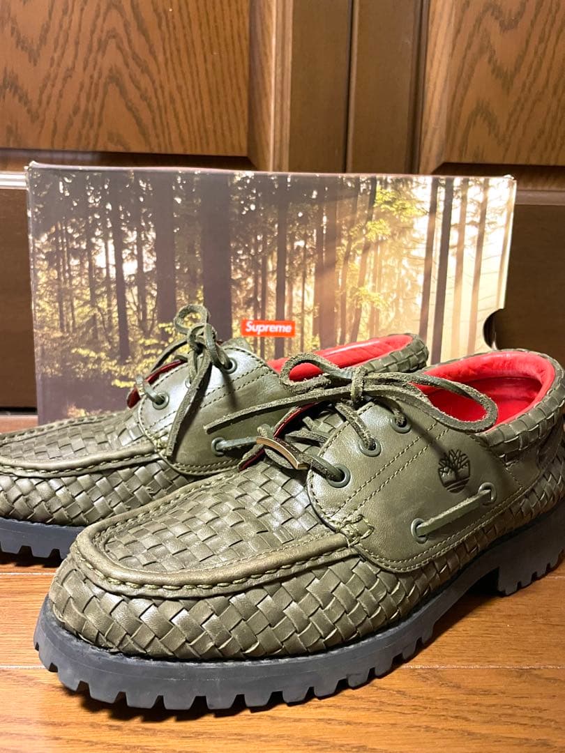 靴 Supreme Timberland Woven 3-Eye Lug Shoe