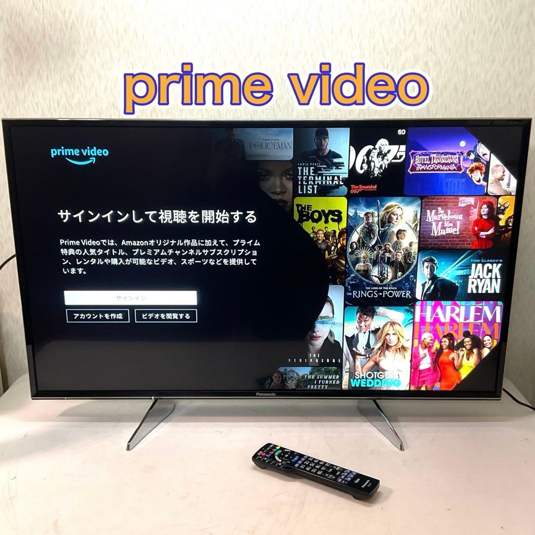 【ワダチ】美品4K 43型Panasonicスマートテレビ ネット動画対応