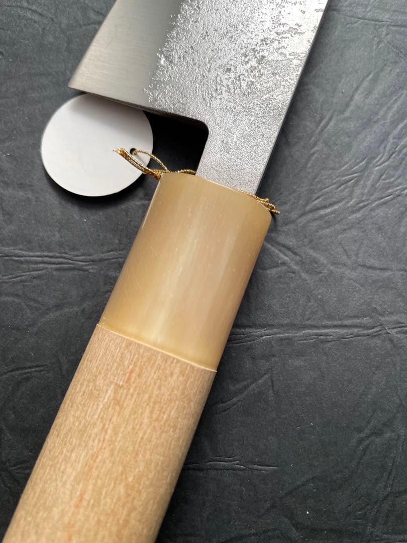 稀少★兼房　本水牛角仕様 高級槌目包丁