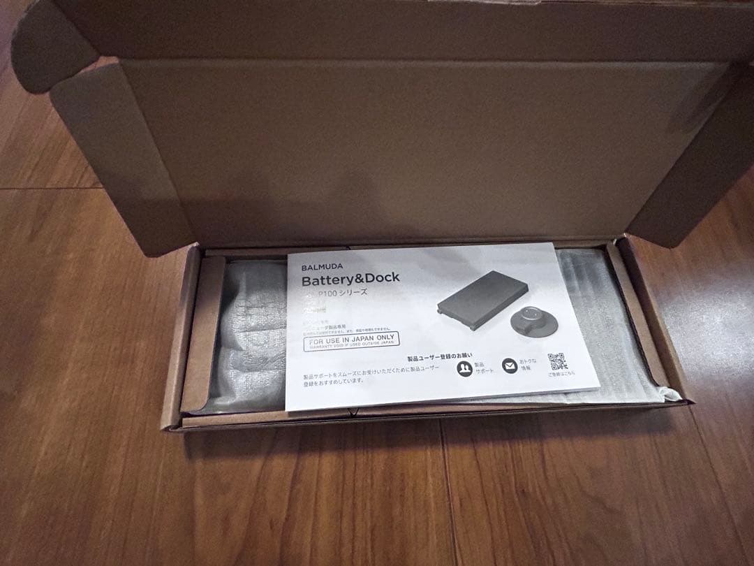 バルミューダ バッテリー&ドック EGF-P100