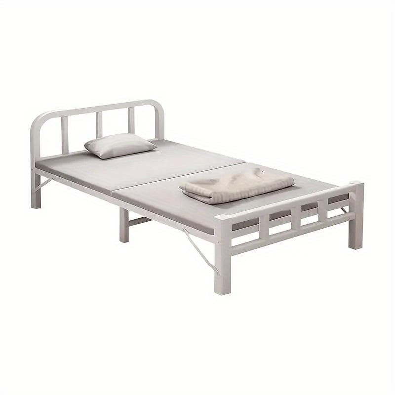 幅 80cm ブラック 折りたたみベッド 組み立て不要 屋内屋外対応