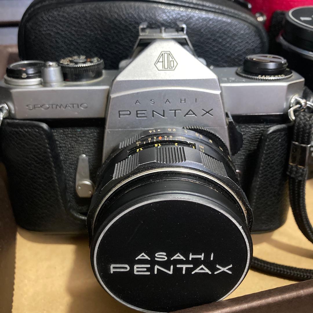 アサヒぺンタックス　一眼レフ　フィルムカメラ　セット　昭和レトロカメラ