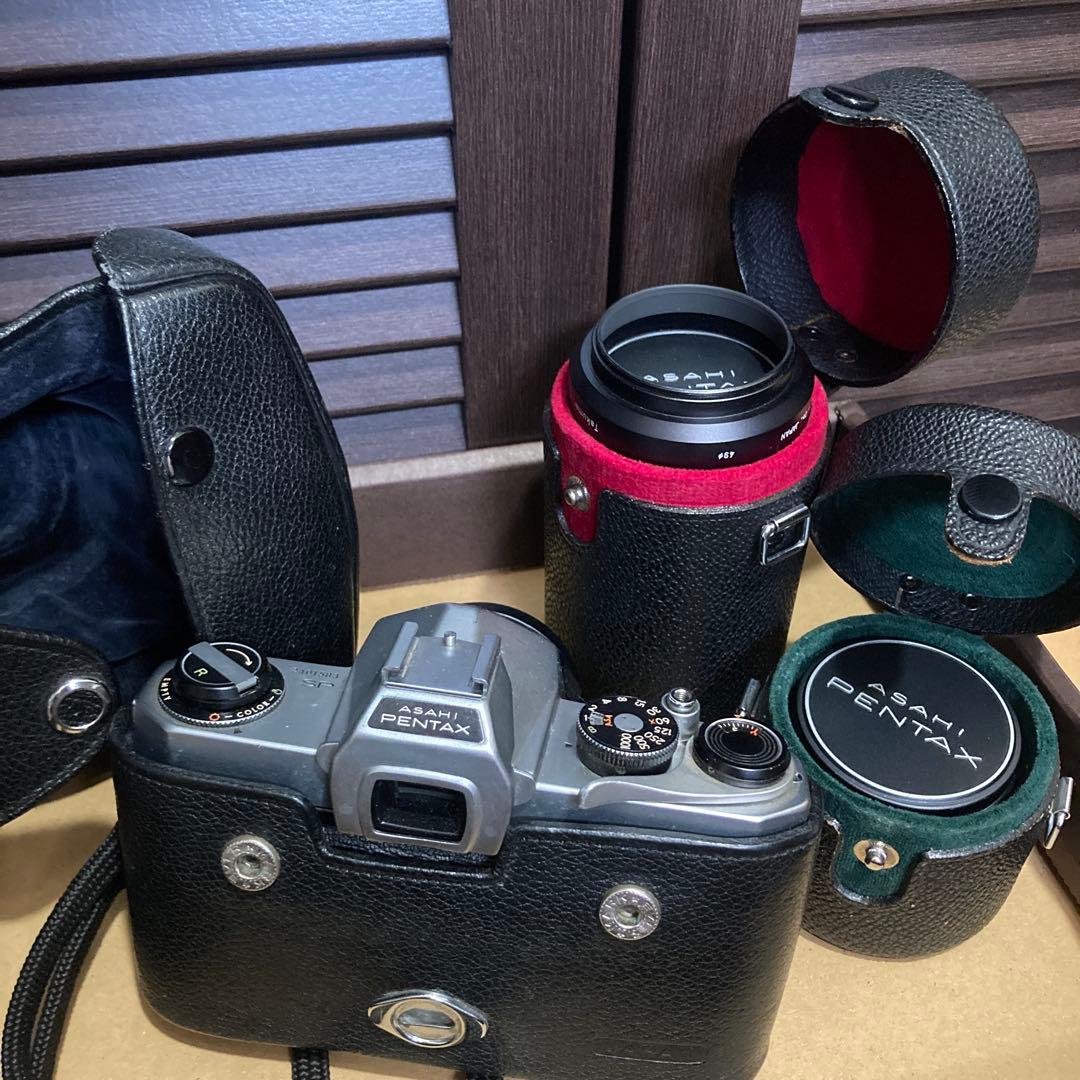 アサヒぺンタックス　一眼レフ　フィルムカメラ　セット　昭和レトロカメラ