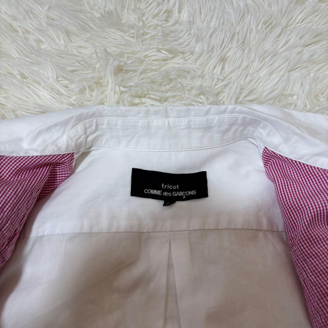 トリココムデギャルソン20SS 花柄 ラウンドカラーシャツ Sサイズ