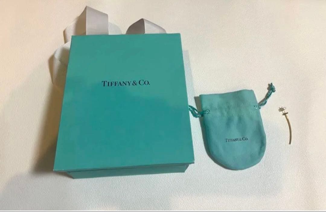 【新品】TIFFANY ティファニー Tバー ピアス 18K ゴールド 片耳