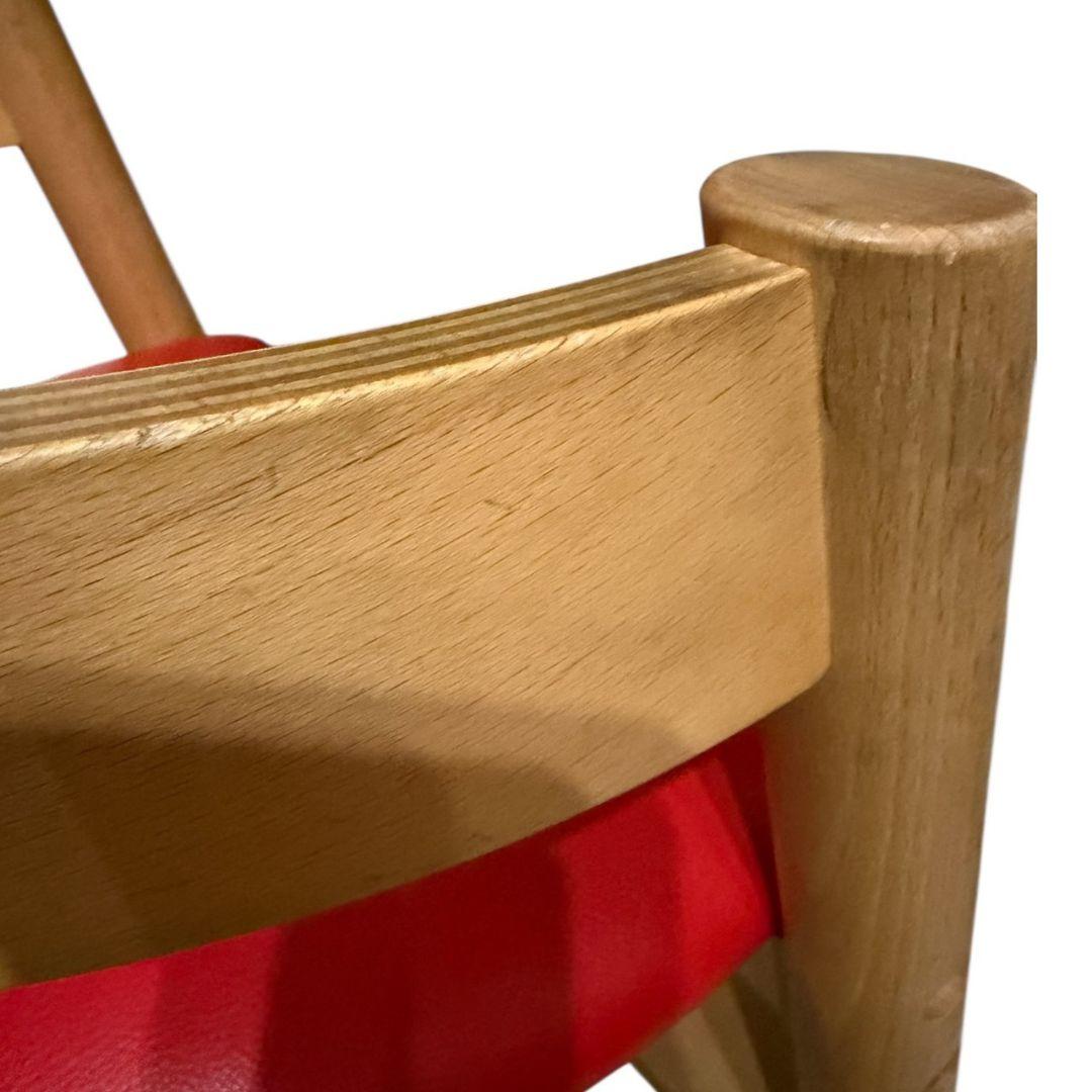 【木馬舎】美品　プレディクトチェア ハイチェア キッズチェア　レッド