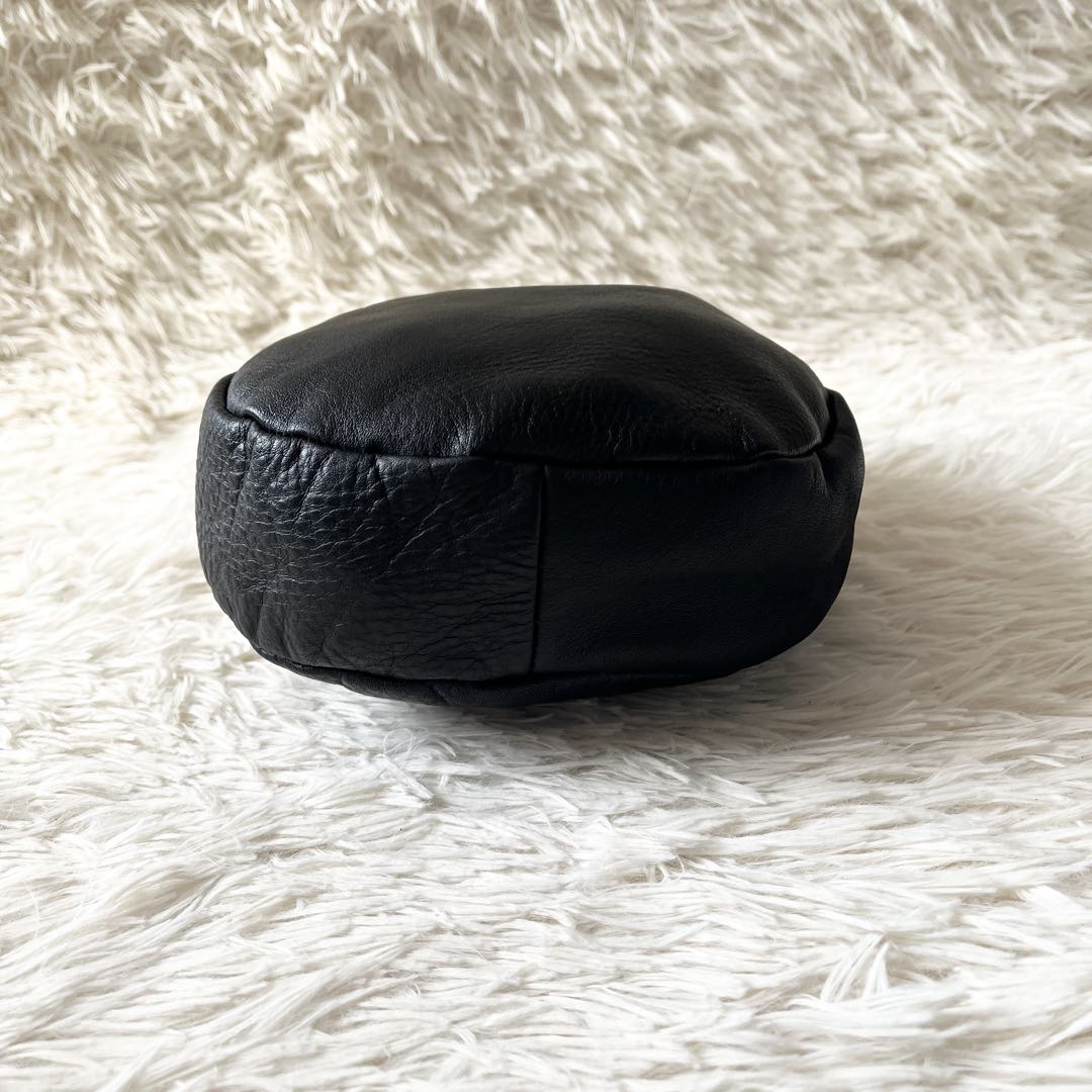 未使用級✨20/80 トゥエンティーエイティー　ハンドバッグ　ブラック　レザー