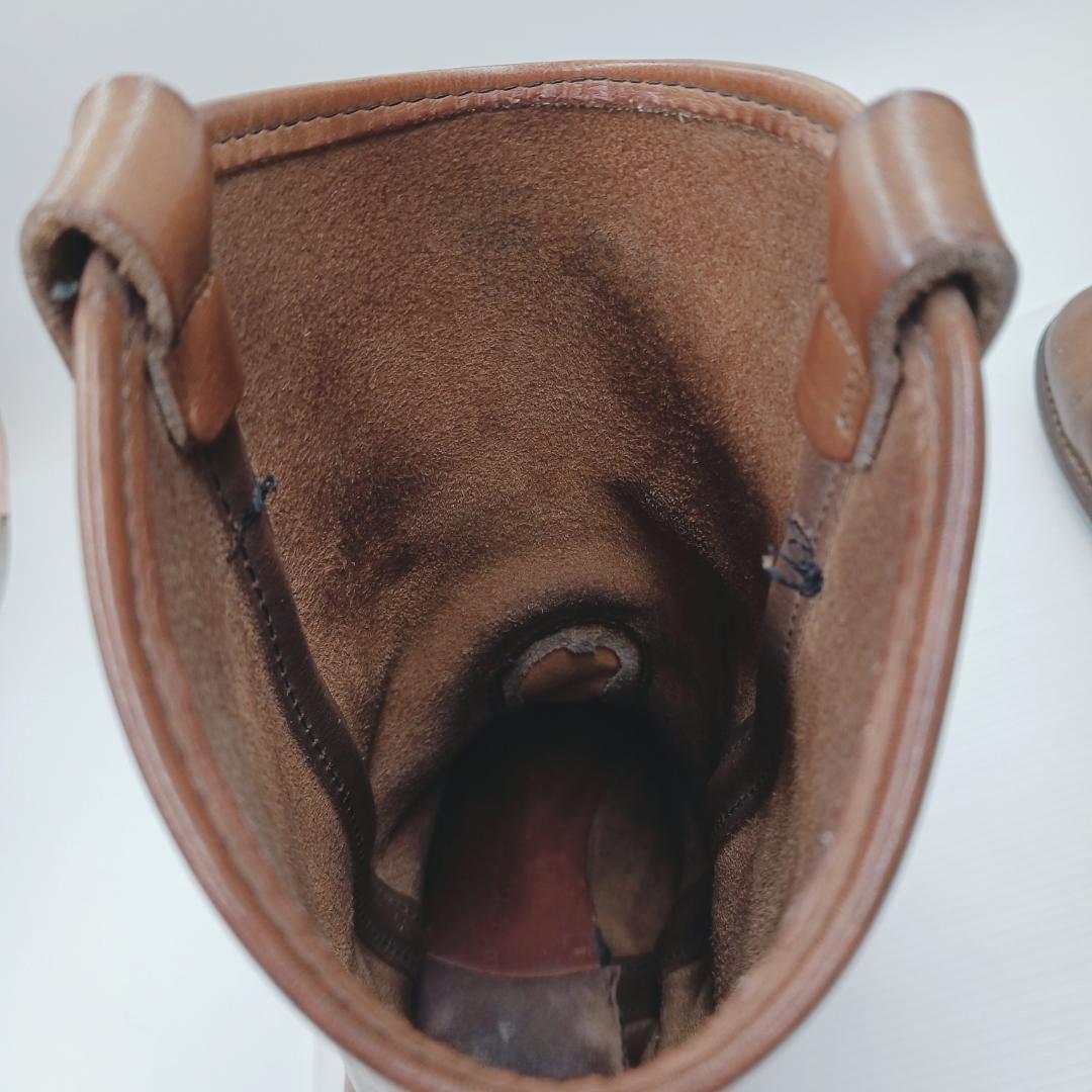 希少 80s 8D ペコス REDWING ビンテージ 柿色 プリント羽 コルク