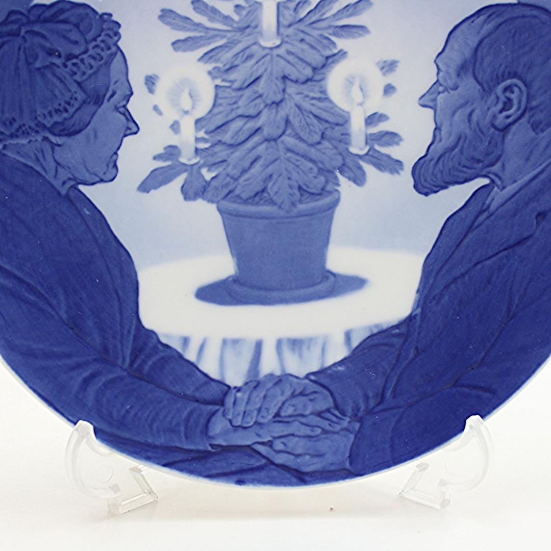 1912年 「クリスマスツリーと老夫婦」 イヤープレート ロイヤルコペンハーゲン