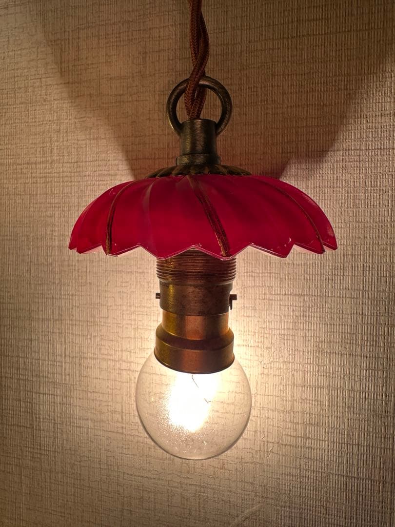 ＊ひーこページです＊ ① 『クランベリーガラスの可愛いアトリエランプ＊』