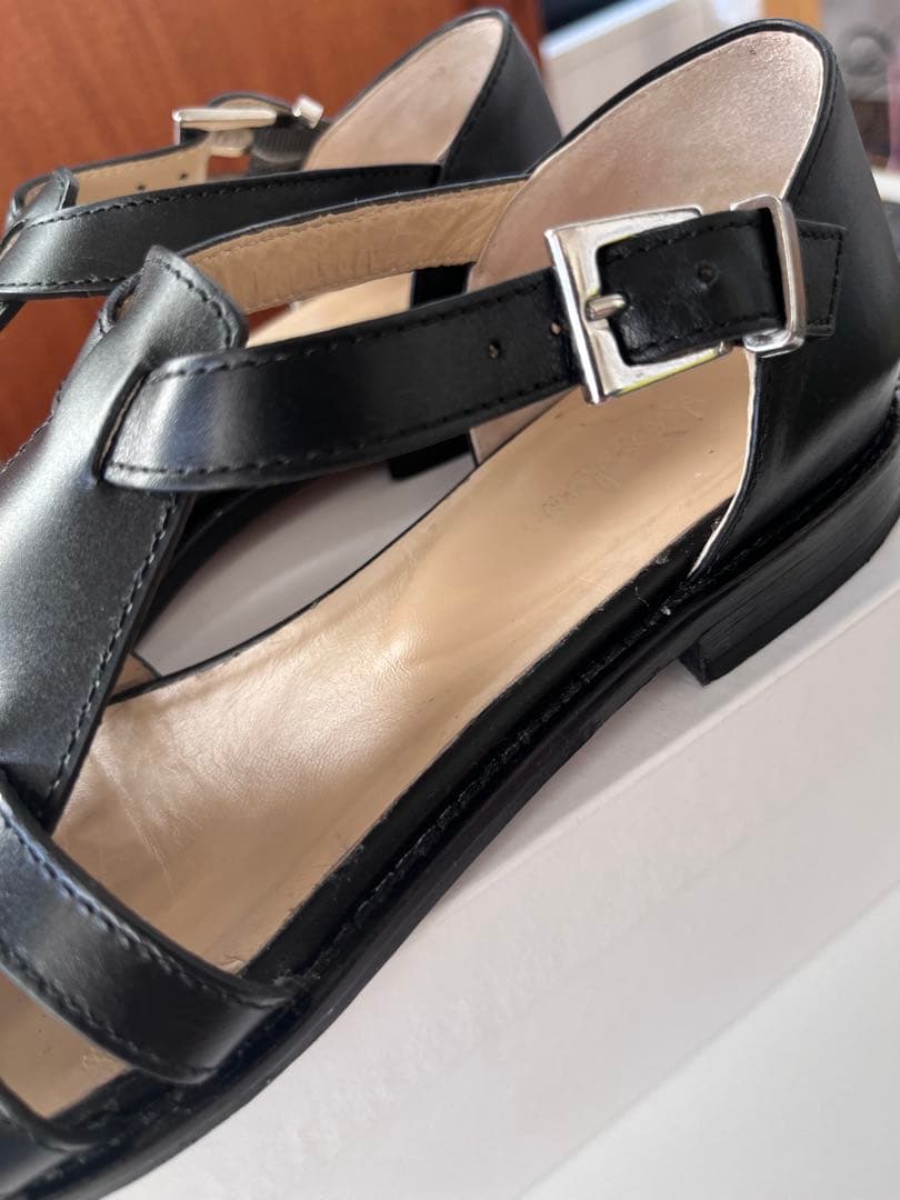 Steven Alan スティーブン アラン　レザー メッシュ サンダル 35