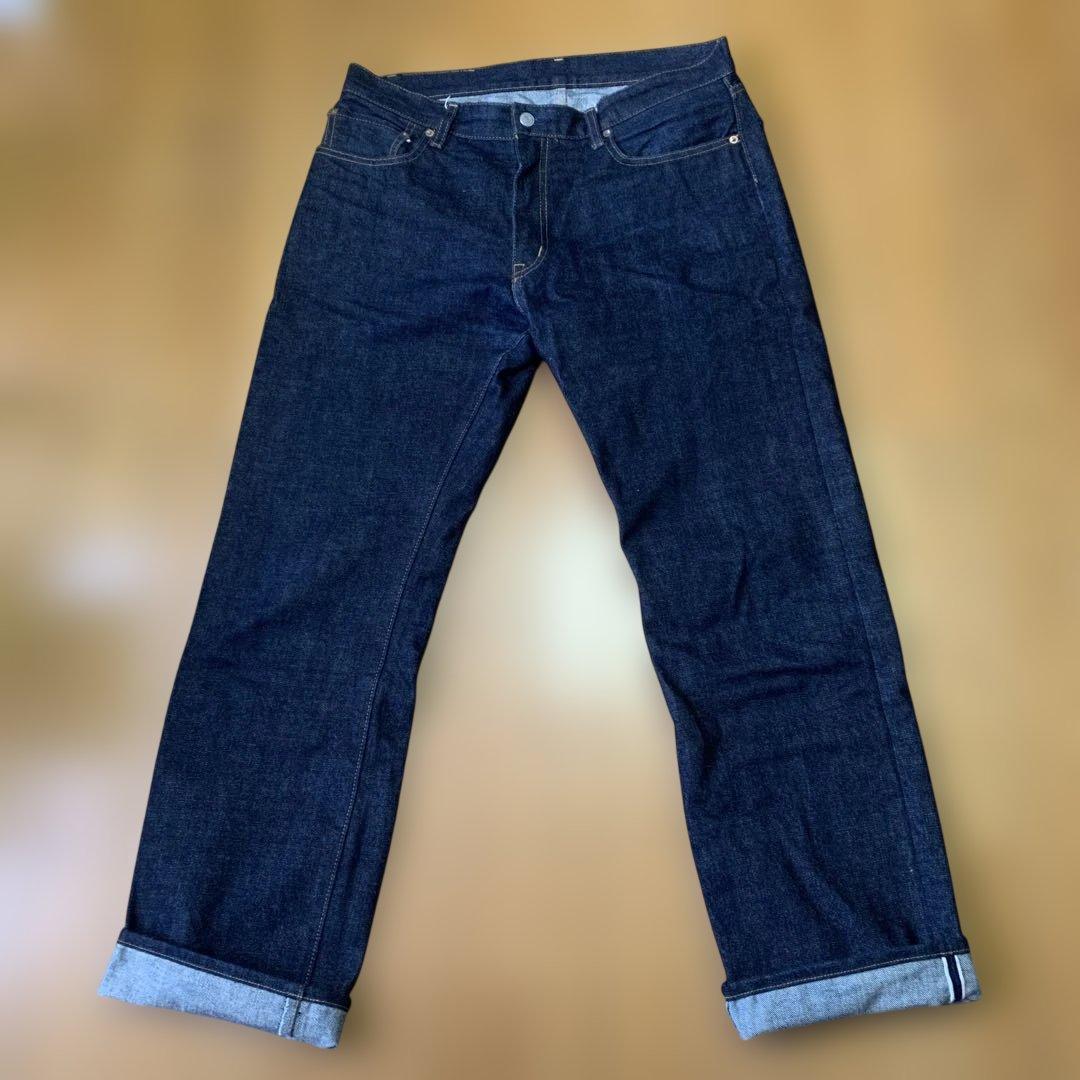 児島ジーンズ 濃紺デニム36インチ赤耳