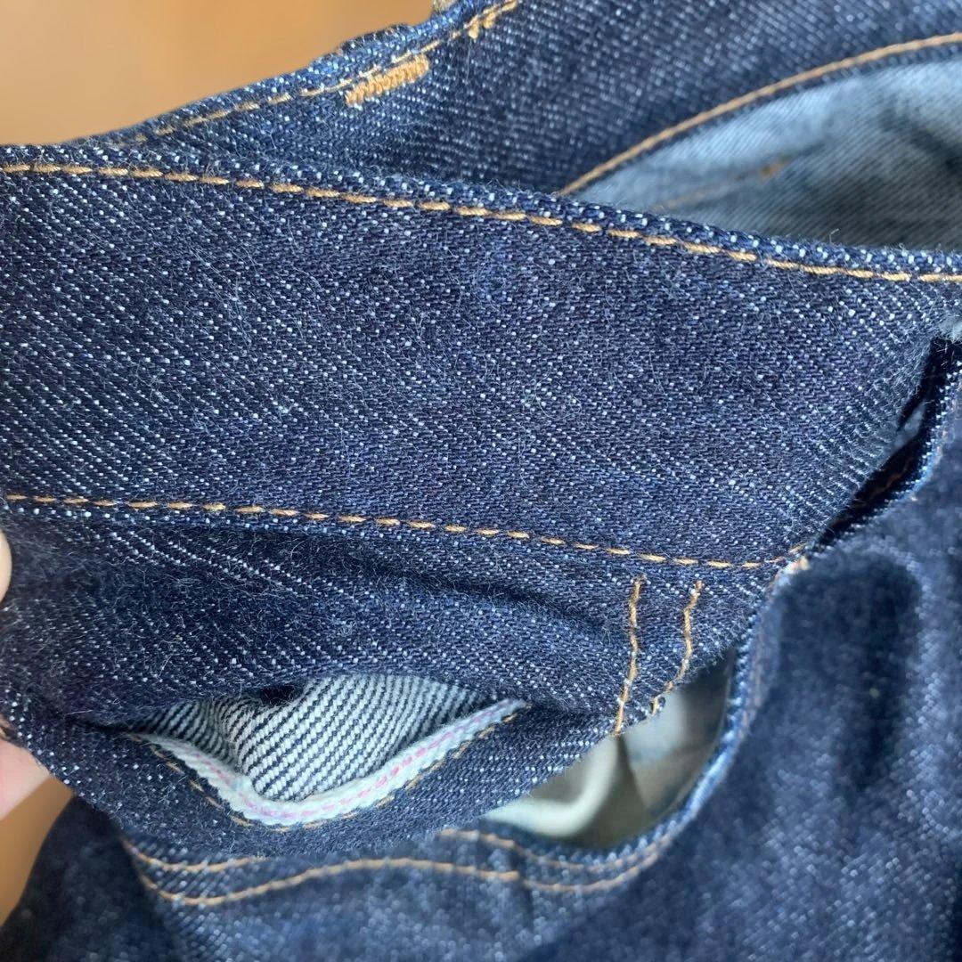 児島ジーンズ 濃紺デニム36インチ赤耳