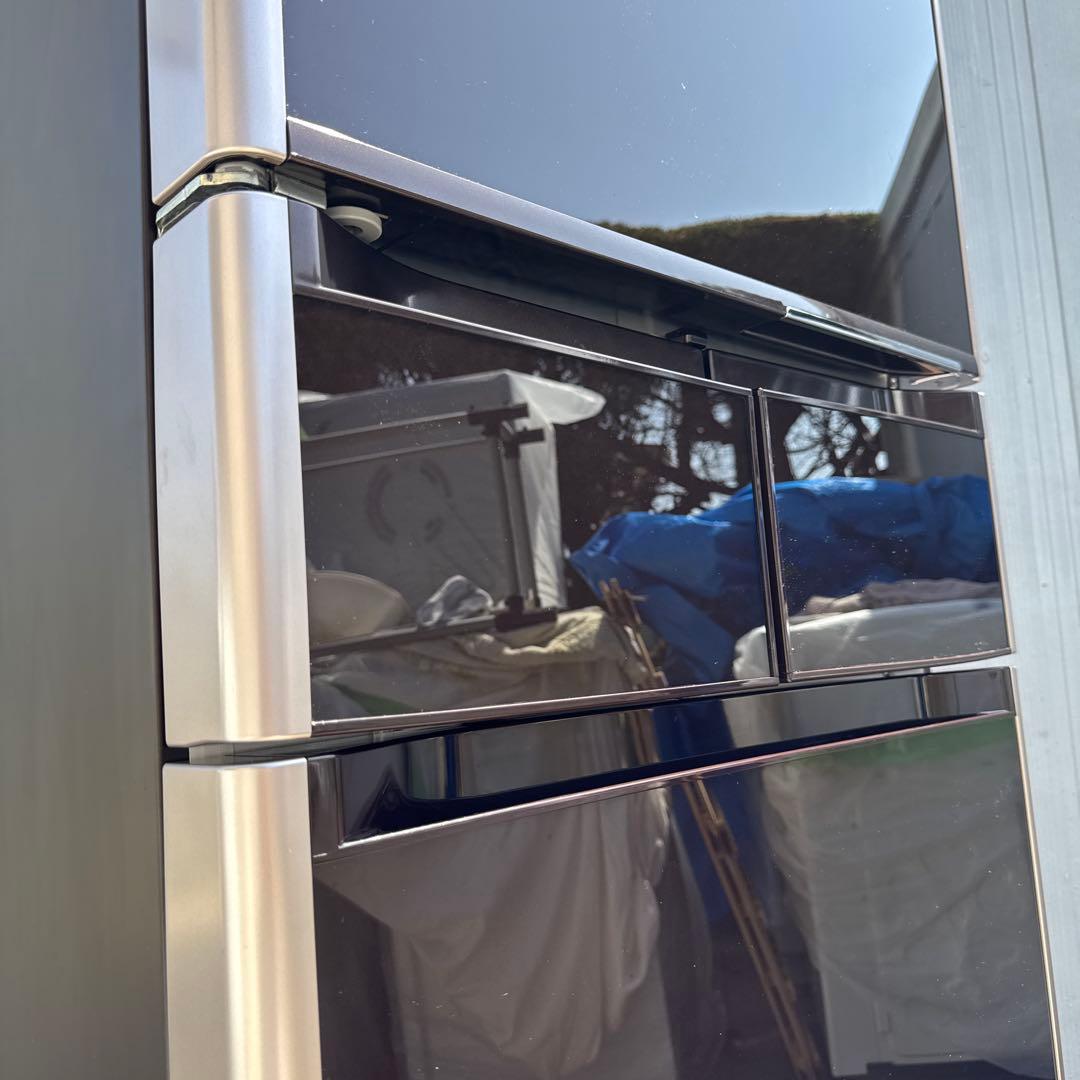 送料込 日立 真空チルド 5ドア冷蔵庫 415L クリスタルブラウン