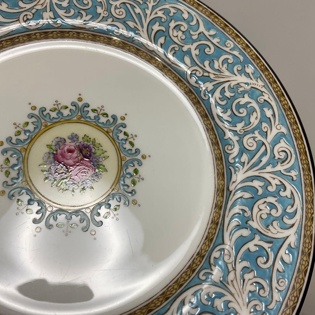 ウェッジウッド Praze ターコイズ トリオ　② 20cmプレート