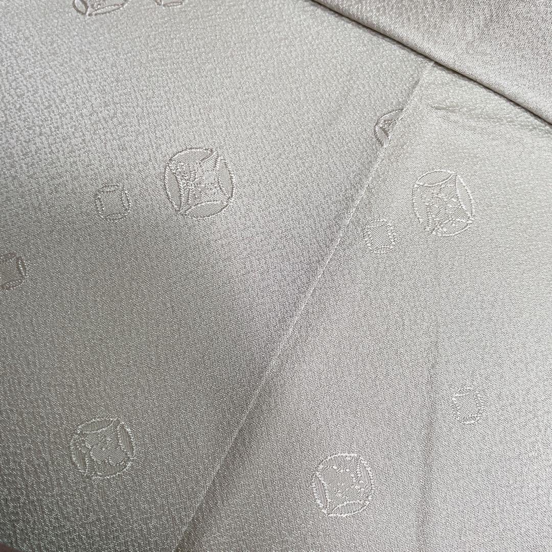 色無地　フルセット　丸に反り角地紋　シンプル　礼装　カジュアル　着物　I6